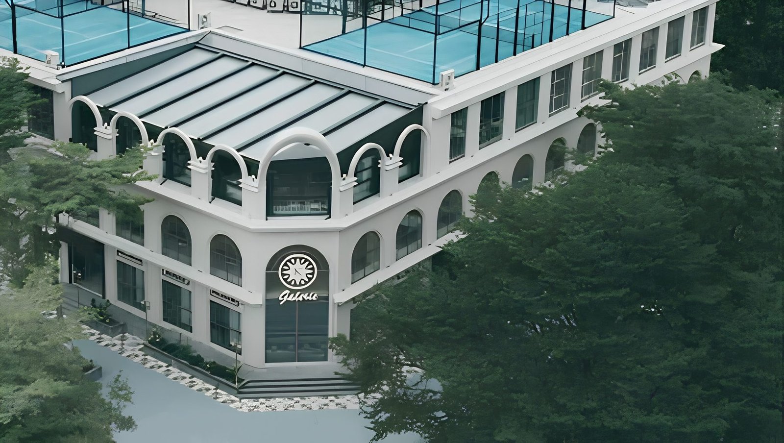 K-Galerie seen from above in Pointe-Noire