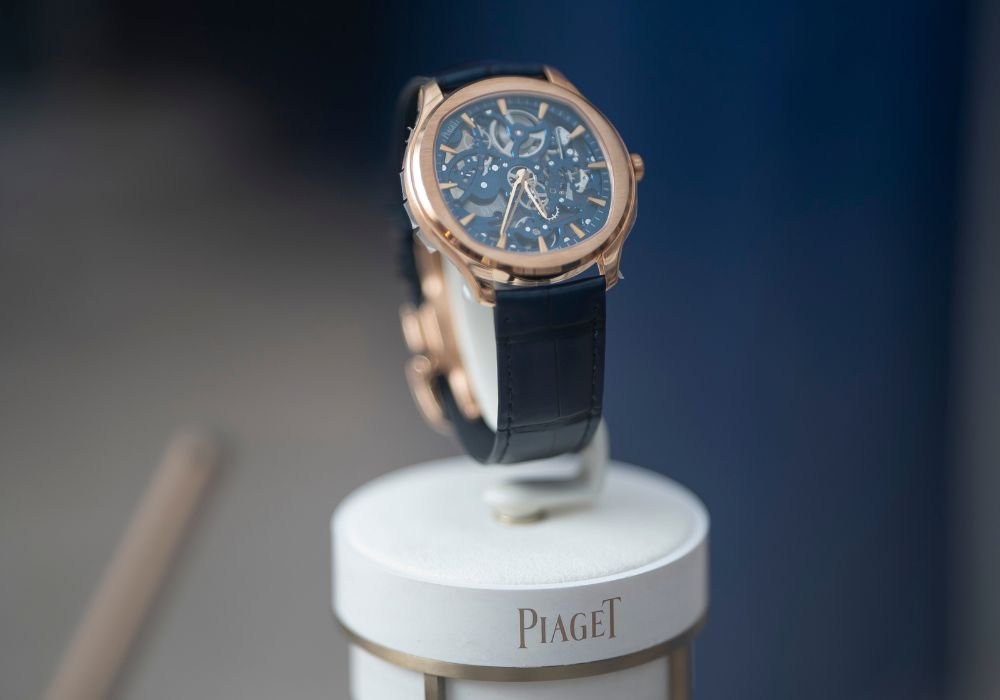 A Piaget watch on display at the cocktail evening